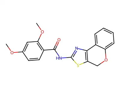 N-(4H-chromeno[4,3-d]thiazol-2-yl)-2,4-dimethoxybenzamide structure