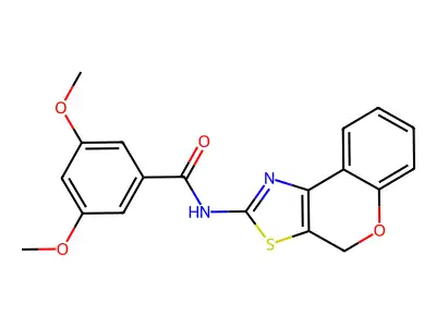 N-(4H-chromeno[4,3-d]thiazol-2-yl)-3,5-dimethoxybenzamide structure