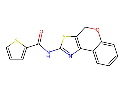 N-(4H-chromeno[4,3-d]thiazol-2-yl)thiophene-2-carboxamide structure