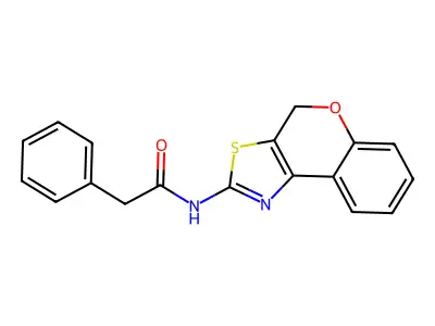 N-(4H-chromeno[4,3-d]thiazol-2-yl)-2-phenylacetamide structure