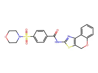 N-(4H-chromeno[4,3-d]thiazol-2-yl)-4-(morpholinosulfonyl)benzamide structure