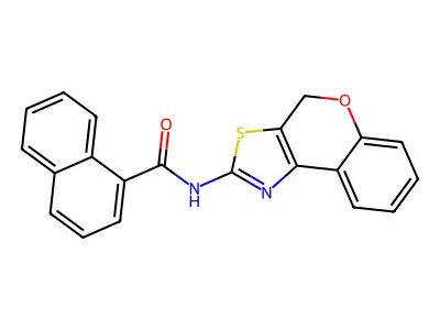 N-(4H-chromeno[4,3-d]thiazol-2-yl)-1-naphthamide structure