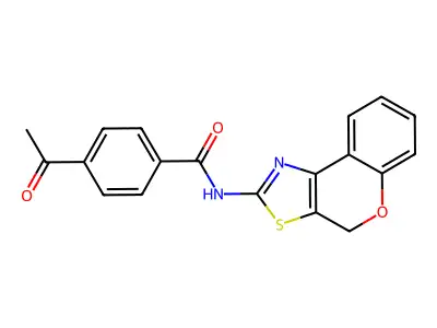 4-acetyl-N-(4H-chromeno[4,3-d]thiazol-2-yl)benzamide structure