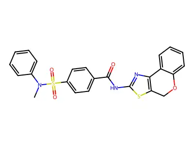 N-{4H-chromeno[4,3-d][1,3]thiazol-2-yl}-4-[methyl(phenyl)sulfamoyl]benzamide structure
