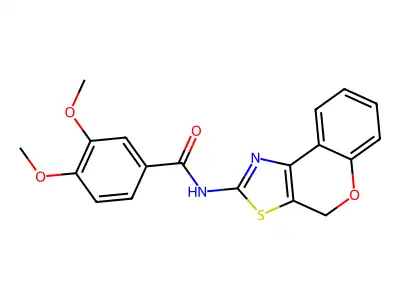 N-(4H-chromeno[4,3-d]thiazol-2-yl)-3,4-dimethoxybenzamide structure