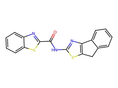 N-(8H-indeno[1,2-d]thiazol-2-yl)benzo[d]thiazole-2-carboxamide structure