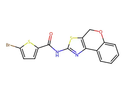 5-bromo-N-(4H-chromeno[4,3-d]thiazol-2-yl)thiophene-2-carboxamide structure