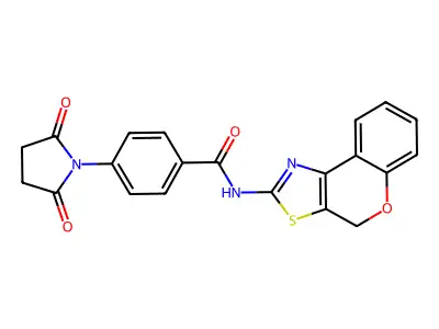 N-(4H-chromeno[4,3-d]thiazol-2-yl)-4-(2,5-dioxopyrrolidin-1-yl)benzamide structure
