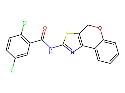 2,5-dichloro-N-(4H-chromeno[4,3-d]thiazol-2-yl)benzamide structure