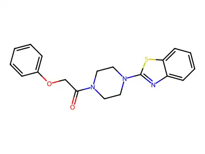 1-(4-(Benzo[d]thiazol-2-yl)piperazin-1-yl)-2-phenoxyethanone structure