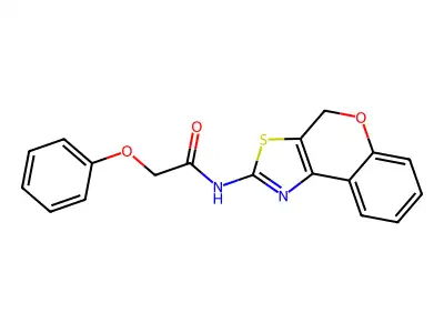 N-(4H-chromeno[4,3-d]thiazol-2-yl)-2-phenoxyacetamide structure