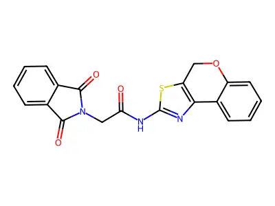 N-(4H-chromeno[4,3-d]thiazol-2-yl)-2-(1,3-dioxoisoindolin-2-yl)acetamide structure