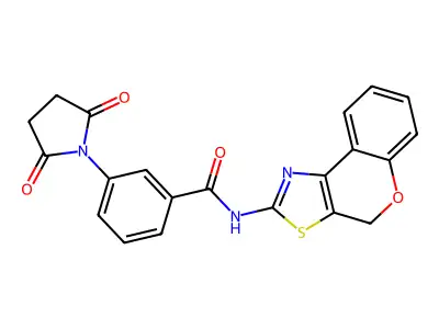 N-(4H-chromeno[4,3-d]thiazol-2-yl)-3-(2,5-dioxopyrrolidin-1-yl)benzamide structure