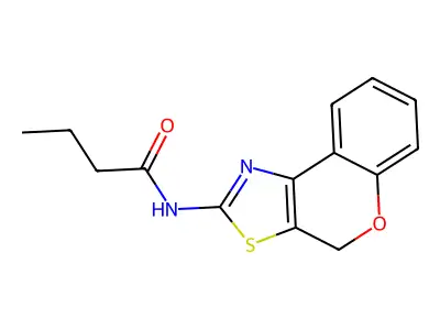 N-(4H-chromeno[4,3-d]thiazol-2-yl)butyramide structure