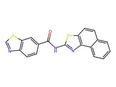 N-(naphtho[1,2-d]thiazol-2-yl)benzo[d]thiazole-6-carboxamide structure