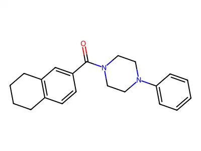 (4-Phenylpiperazin-1-yl)(5,6,7,8-tetrahydronaphthalen-2-yl)methanone structure