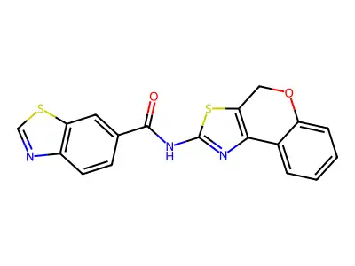 N-(4H-chromeno[4,3-d]thiazol-2-yl)benzo[d]thiazole-6-carboxamide structure