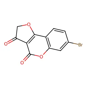 7-Bromo-4H-furo[3,2-c][1]benzopyran-3,4(2H)-dione structure