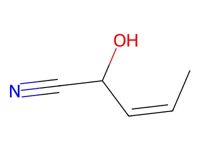 2-羟基戊-3-烯腈 structure