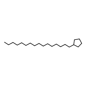 n-Hexadecylcyclopentane structure