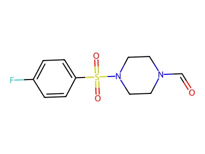 4-(4-Fluorobenzenesulfonyl)piperazine-1-carbaldehyde structure