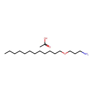 3-(十二烷氧基)-1-丙胺醋酸盐(1:1) structure