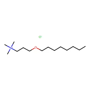 1-Propanaminium, N,N,N-trimethyl-3-(octyloxy)-, chloride (1:1) structure