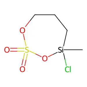 1,3-Dioxa-2-thia-4-silacycloheptane, 4-chloro-4-methyl-, 2,2-dioxide structure