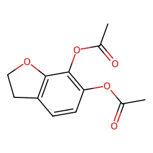 6,7-Benzofurandiol, 2,3-dihydro-, 6,7-diacetate structure