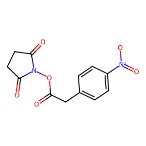 2,5-Pyrrolidinedione, 1-(((4-nitrophenyl)acetyl)oxy)- structure