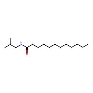 N-(2-methylpropyl)dodecanamide structure
