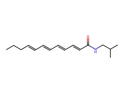 N-(2-甲基丙基)十二碳-2,4,6,8-四烯酰胺 structure