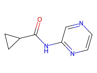 N-(Pyrazin-2-YL)cyclopropanecarboxamide structure