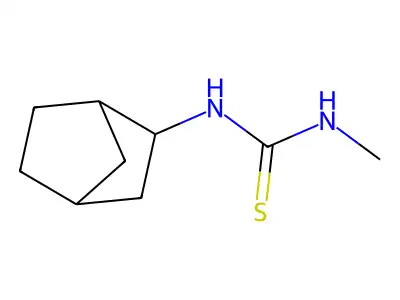 N-bicyclo[2.2.1]hept-2-yl-N'-methylthiourea structure