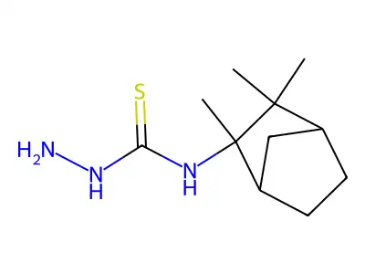 N-(2,3,3-trimethylbicyclo[2.2.1]hept-2-yl)hydrazinecarbothioamide structure
