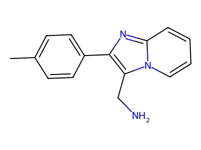 [2-(4-Methylphenyl)imidazo[1,2-a]pyridin-3-yl]methanamine structure