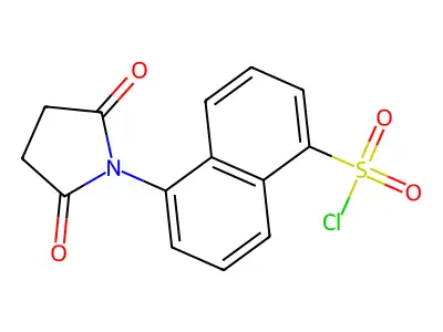 5-(2,5-dioxopyrrolidin-1-yl)naphthalene-1-sulfonyl Chloride structure
