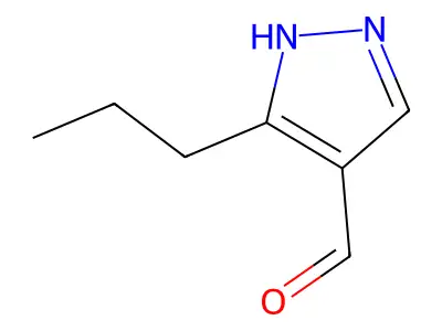 3-Propyl-1H-Pyrazole-4-Carbaldehyde structure