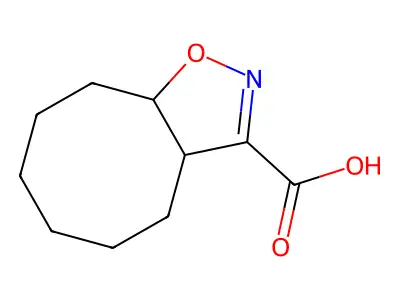3A,4,5,6,7,8,9,9a-octahydrocycloocta[d]isoxazole-3-carboxylic acid structure