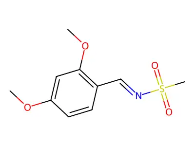 N-[(2,4-dimethoxyphenyl)methylidene]methanesulfonamide structure