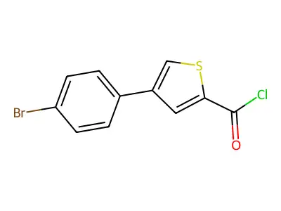 4-(4-Bromophenyl)thiophene-2-carbonyl chloride structure