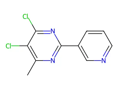 4,5-Dichloro-6-methyl-2-(3-pyridyl)pyrimidine structure