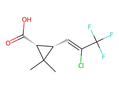 七氟菊酯(游离酸) structure