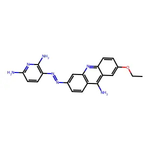 3-((9-Amino-7-ethoxyacridin-3-yl)diazenyl)pyridine-2,6-diamine structure
