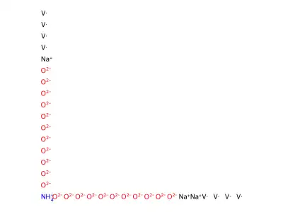 钒酸铵钠 ((NH4)Na3V8O22) structure