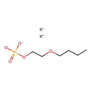 2-丁氧基乙基磷酸二钾 structure