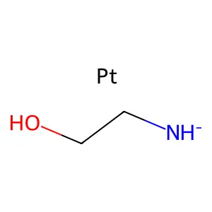 Platinum, (2-(amino-kappaN)ethanolato(2-)-kappaO)- structure