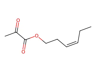 (Z)-3-hexen-1-yl pyruvate structure