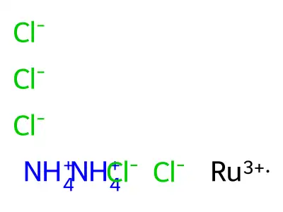 Ruthenate(2-), pentachloro-, ammonium (1:2) structure