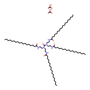 N,N',N'',N'''-(Carbonylbis(nitrilodiethylene))tetrastearamide diacetate structure